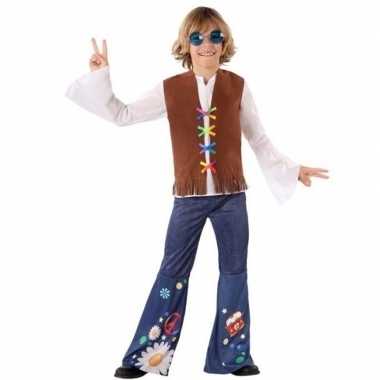 Hippie/flower power verkleed kostuum voor jongens
