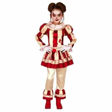 Horror clown candy verkleed kostuum voor meisjes