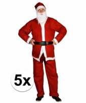 5x voordelige santa run kerstman kostuums voor volwassenen
