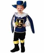 Blauw musketiers kostuum voor jongens