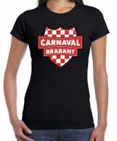 Carnaval verkleed t shirt brabant zwart voor voor dames
