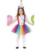 Carnavalskostuum clownsjurk voor kinderen