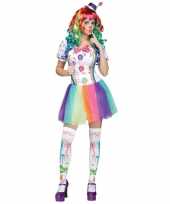 Compleet clowns kostuum paint voor dames