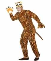 Dierenkostuum verkleed kostuum tijger voor volwassenen