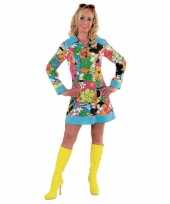 Flower power kostuum dames