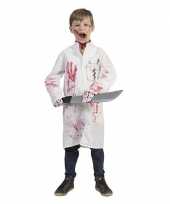 Halloween bloederige doktersjas voor jongens