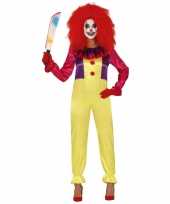 Horror clown freak verkleed kostuum voor dames