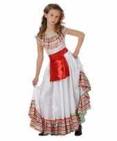 Mexicaans meisje kostuum met rood schortje