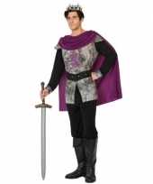 Middeleeuwse ridder koning verkleed kostuum voor heren