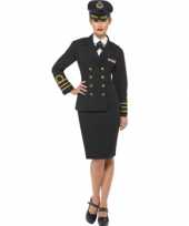 Navy officiers kostuum voor dames