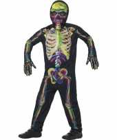 Oplichtende skelet kostuum voor kinderen