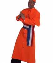 Oranje kardinaal kostuum heren