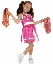Roze cheerleader kostuum