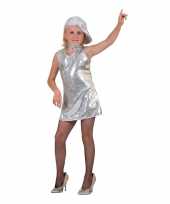 Showgirl kostuum voor kids zilver
